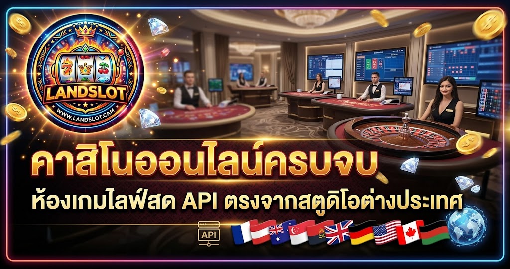 คาสิโนออนไลน์ครบจบ ห้องเกมไลว์สด API ตรงจากสตูดิโอต่างประเทศ