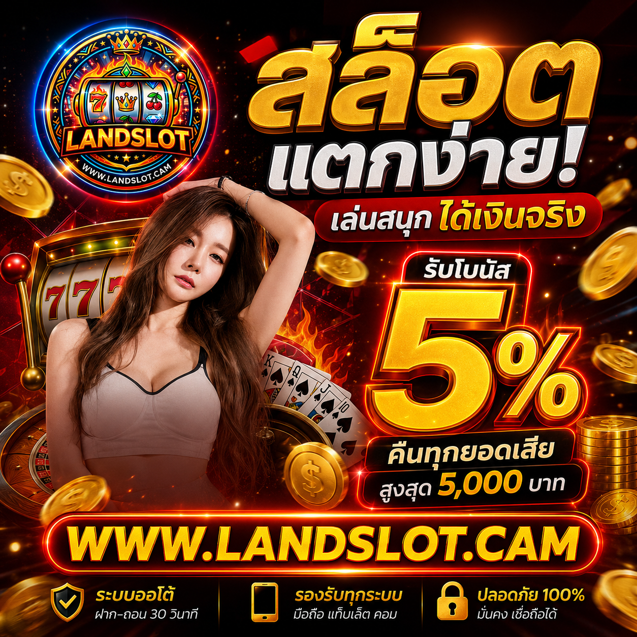 โปรโมชั่นคืนทุกยอดเสีย